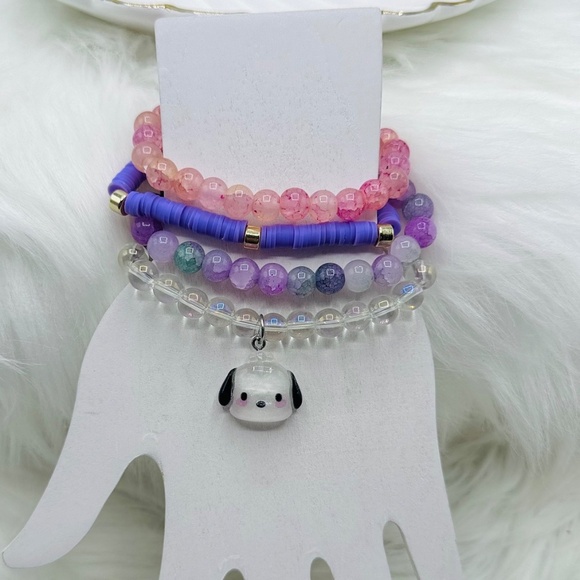 Pochacco beaded Arm Candy  Bracelet - Picture 5 of 7